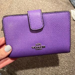 Purple Coach Wallet